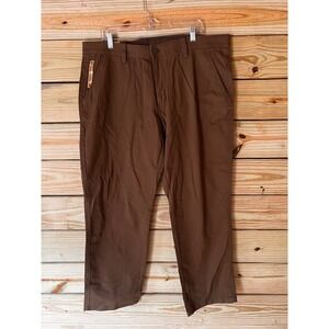 WP Weatherproof Mens Commuter Pant Brown Stretch Flex Waist 38W x 30L NEW